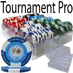  200 Ct Tournament Pro 11.5 Gram Poker Chip Set in Acrylic 