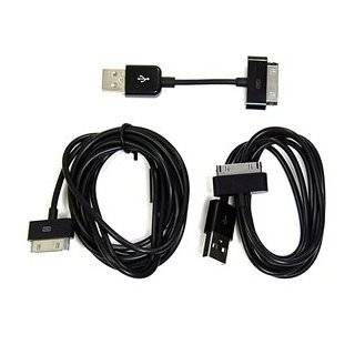COSMOS ® Black Cable set (3 inch/3 Ft/6 Ft feet) USB Charge and Sync 