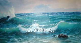 Original Oil painting landscapeseascapeon canvas30x50  