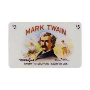  Collectible Phone Card $5. Mark Twain Known To Everyone 