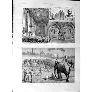   1887 Elephant Pooay Burma Blackfriars Dominican Church