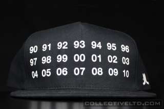 Brand New WeSC 90 10 Snapback Hat Cap huf hundreds Sample BLACK  