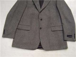Bill Blass 100% Camel Hair Mens 44 L Sport Coat 44 Blazer Jacket Grey 