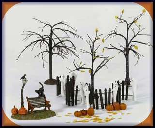 Ghostly Landscape Set 12 Halloween Dept. 56 D56 SV  
