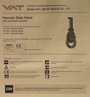 VAT, #10846 CE14 0005, UHV Gate Valve, NEW BOXED  
