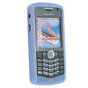  Silicone Skin Case for Blackberry 8120 / 8130, Light Blue 