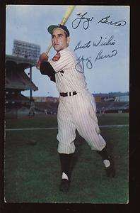   Dormand Baseball Postcard Yogi Berra Yankees Autographed VGEX  