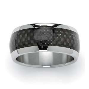   Lux Mens Black Steel Checkerboard Ring Size 12 Lux Jewelers Jewelry