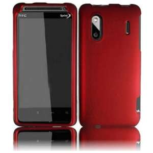  HTC Evo Design 4G Hero S Kingdom Rubberized Cover   Red 