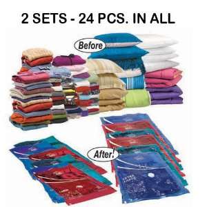 Space Bag 12 Storage Combo Packs in Color (2 Sets of 12 