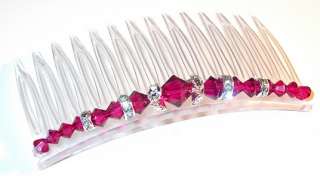   made of 100 % genuine swarovski crystal elements these combs can be