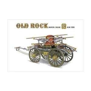  Old Rock Marion Engine 9 New York 12x18 Giclee on canvas 