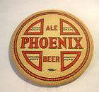 VINTAGE) PHOENIX BEER 4 INCH COASTER BUFFALO NY