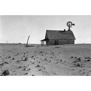 Dust Bowl Farm 20X30 Poster Paper