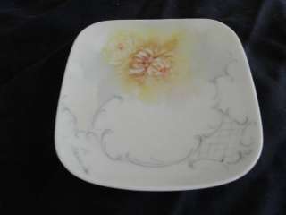 Old Hand Painted Sm Tray Plate Floral Francis Braxton  