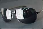 Aviator X Loop Metal Frame Sunglasses Glasses Mens Womens Polarized 