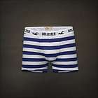  men Blue and white stripe 1,000 Steps beach boxer Brief underwear