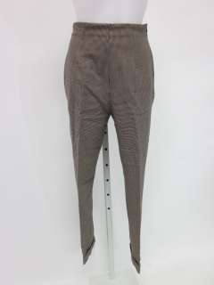 THALIAN Brown Side Zip Trousers Pants Slacks Sz 4  