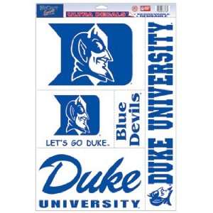  Duke Blue Devils Static Cling Decal Sheet *SALE* Sports 