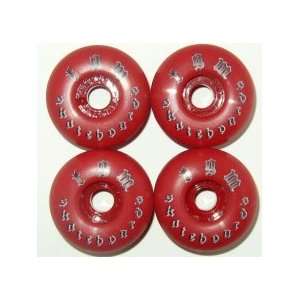  Wheel SKATEBOARD TGM GOTH 52mm Skateboard WHEELS Red 