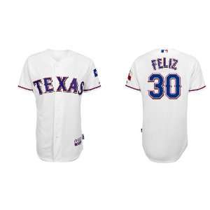  Texas Rangers #30 Neftali Feliz White 2011 MLB Authentic 