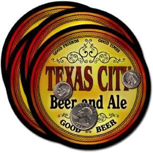  Texas City, TX Beer & Ale Coasters   4pk 