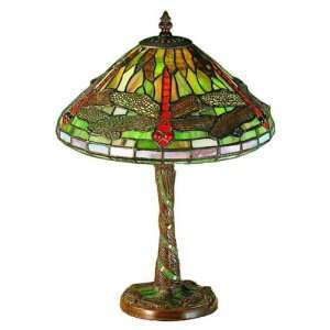  Meyda Tiffany Mosaic Dragonfly Accent Lamp