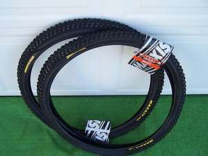 TWO TIRES TUBES BICYCLE 24 x 1.85 MAXXIS MAX DADDY W60 BLACK  