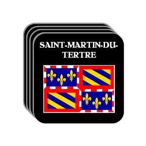   Burgundy)   SAINT MARTIN DU TERTRE Set of 4 Mini Mousepad Coasters