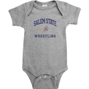  Salem State Vikings Sport Grey Varsity Washed Wrestling 