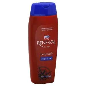  Rite Aid Renewal Body Wash, for Men, Fresh Scent, 18 oz 