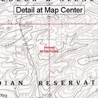  USGS Topographic Quadrangle Map   Tensed, Idaho (Folded 