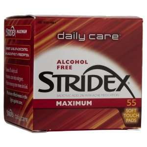  Stridex Medicated Pads Max Strength 55 Counts Beauty