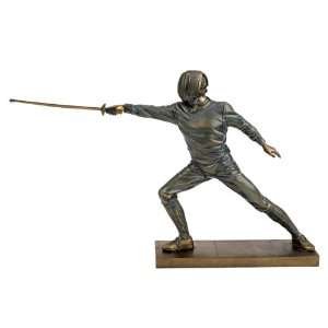 Close Combat Fencing Statue Sabre Straight 