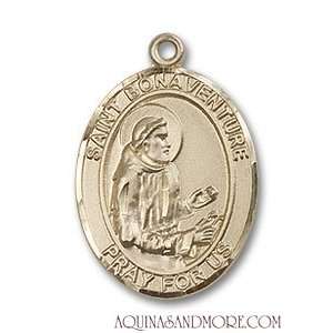  St. Bonaventure Medium 14kt Gold Medal Jewelry
