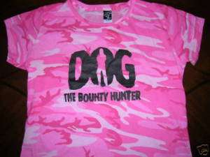 Dog the bounty Hunter Beth Chapman t shirt pink camo NEW  