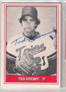 Minnesota Twins TED KROMY signed 1982 Orlando Twins  