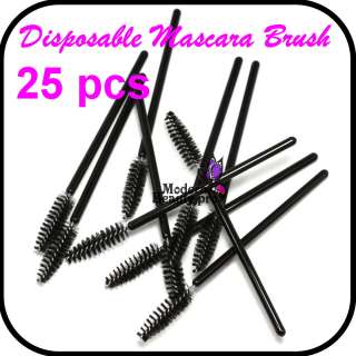 25 PCS Disposable Eyelash Mascara Makeup Wand Brush Applicator  