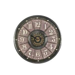 Blaine Clock (Aged Black) (24H x 24W x 2D) 