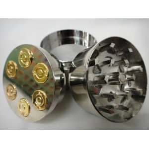  New CNC teeths Bullet Tobacco Herb Grinder, 3 parts,with 
