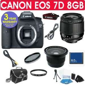 Canon EOS 7D + Tamron 28 80mm Zoom Lens + .40x Wide Angle Fisheye Lens 