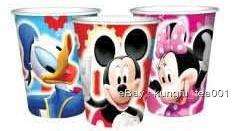 6pc Mickey Minnie Mouse Donald Duck Birthday Party Cup  