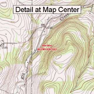  USGS Topographic Quadrangle Map   Borden, New York (Folded 