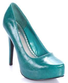 TEAL/YELLOW Platform Stiletto Heel Pump Shoe Sandal NEW  
