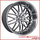 18 LEXUS IS300 MRR GT1 SILVER STAGGERED WHEELS RIMS