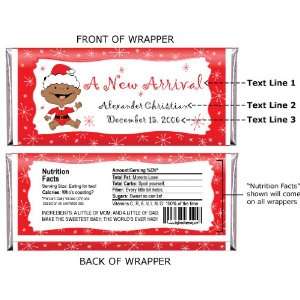   America Wrapper   Christmas Personalized Candy Bar Wrapper Favors