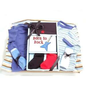  WMU Baby Boy Gift Basket  Born To Rock 