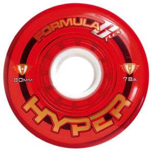 New 4 Hyper Formula G Flex Inline Hockey Wheel   Red  