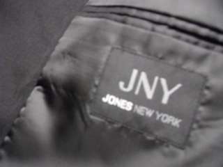 JONES NEW YORK MENS BLACK SUIT 3 BUTTON JACKET PANTS SIZE 42  