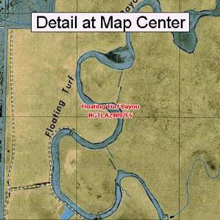   Quadrangle Map   Floating Turf Bayou, Louisiana (Folded/Waterproof